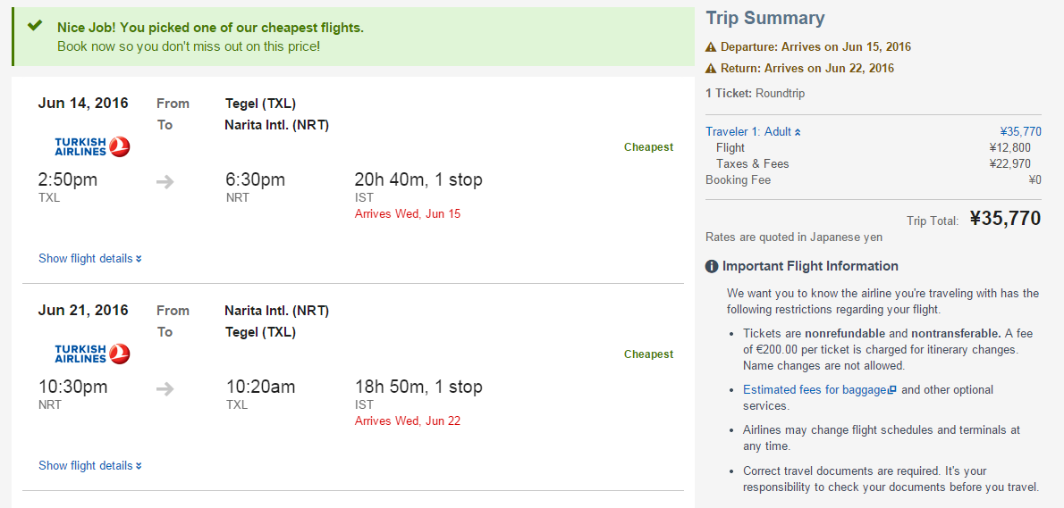 Nur 267€: Flüge Berlin Tokyom, Juni 2016, bei Expedia Japan, ideal für Singlereisen, Singleurlaub, Solourlaub, Alleine reisen