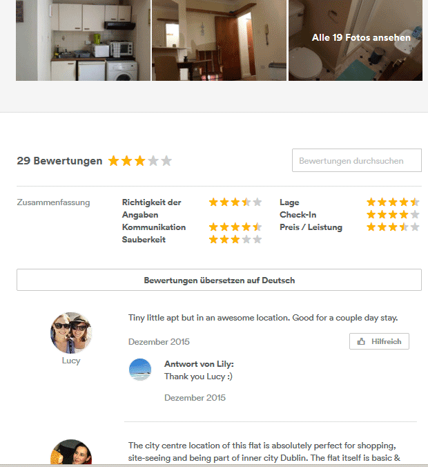 airbnb Tipps, Unterkünfte, Urlaub, Hostel, Bewertung, Preis