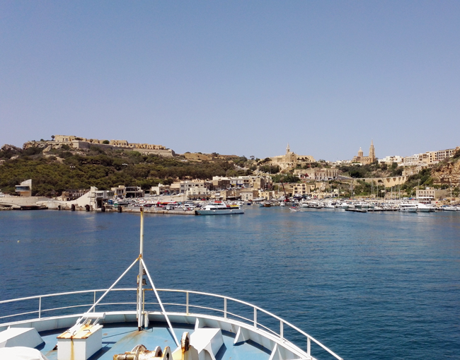 Einfahrt in den Hafen von Gozo, Malta