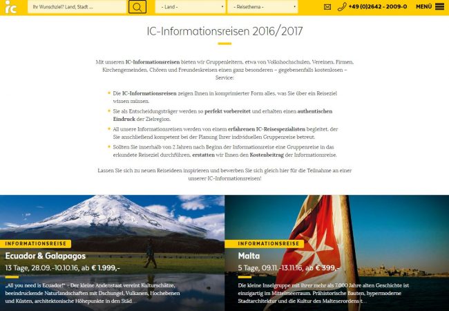 informationsreisen, gruppenreisen, ic, vhs, verein reisen