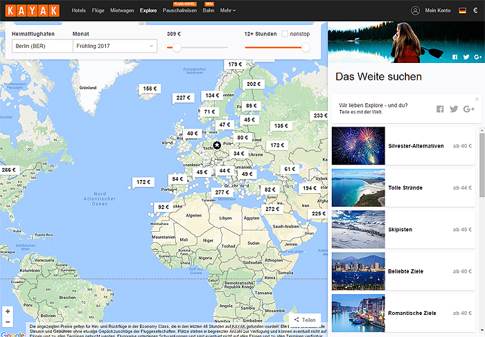 kayak explore, billige flüge, tricks, tipps, singleurlaub, singlereisen, solo urlaub
