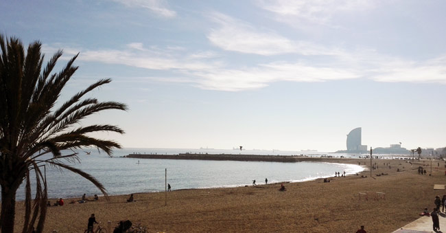 strand, barcelona, urlaub, reisen, travel