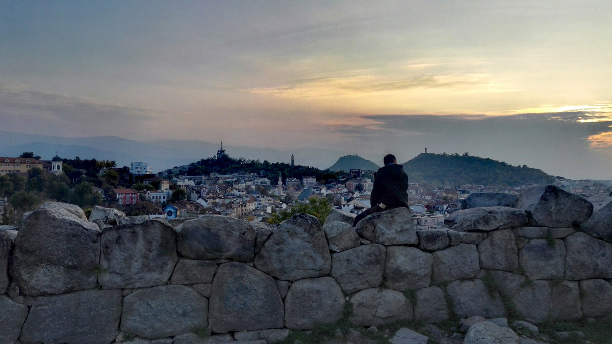 Blick vom Nebet Tepe über die Stadt Plovdiv Kulturhauptstadt 2019