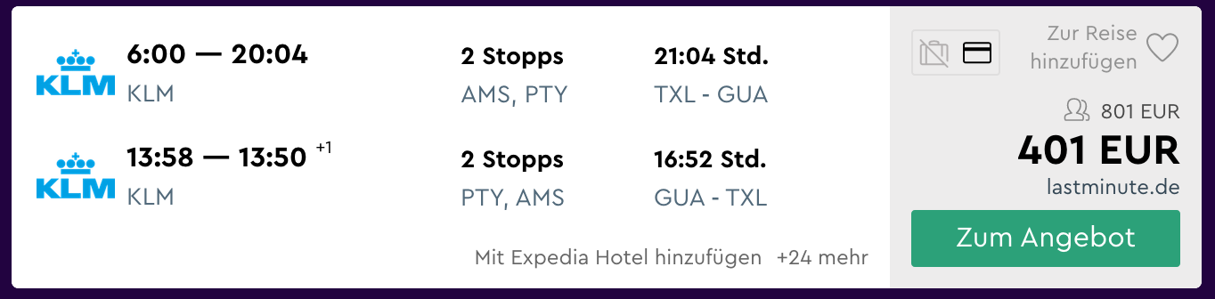 flüge nach guatemala ab berlin